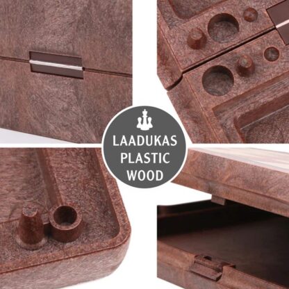 Shakkilauta Plastic Wood - 24cm - Image 5